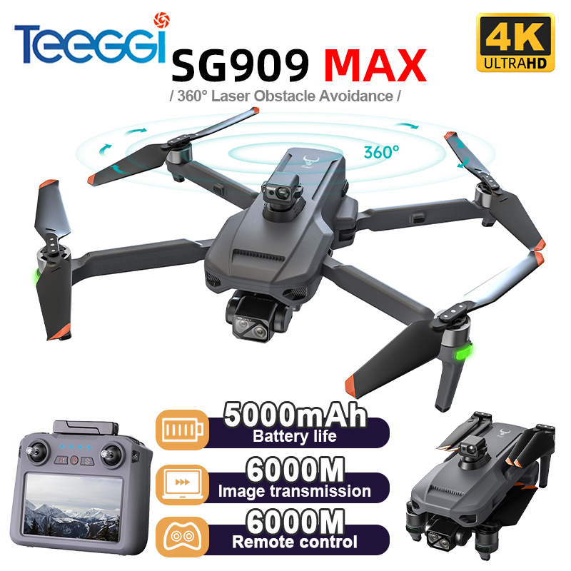 Drone Gimbal 3 Axis - Teeggi SG909 MAX GPS-drone met 4K-camera